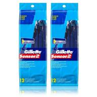 💈 double pack of gillette sensor2 disposable razors - 24 high-quality blades logo