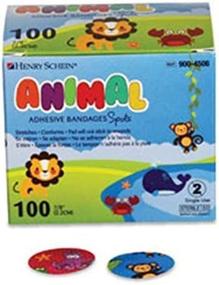 img 3 attached to 🐾 Flexible Animal Bandage Spots - Pack of 100, 7/8" Plastic Adhesive Strips