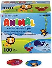 img 1 attached to 🐾 Flexible Animal Bandage Spots - Pack of 100, 7/8" Plastic Adhesive Strips