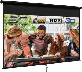 img 4 attached to 🎥 Экран Elite Screens Manual B Series 120 дюймов с автоблокировкой - ультра HDR HD готовый домашний кинотеатр, M120H