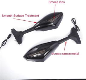 img 2 attached to Motorcycle Signal Mirrors Yamaha YZF600