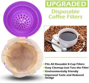 img 1 attached to ☕️ CAPMESSO Disposable Coffee Paper Filters - 300 Count (Natural) - Compatible with Keurig Coffee Makers and Reusable Pods