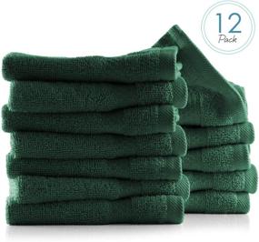 img 3 attached to 🛁 Luxurious Hearth & Harbor Bath Towels: 100% Ring Spun Cotton, Ultra Soft & Highly Absorbent, in Black