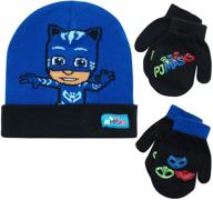 pj masks mitten gloves weather logo