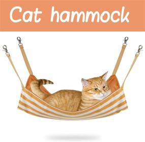 img 3 attached to Whollyup Cat Hammock Bed: Ultimate Comfort for Kittens, Ferrets, Puppies, Rabbits, and Small Pets