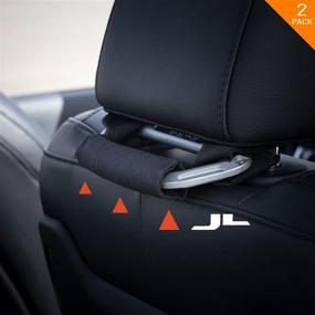 img 3 attached to 🚗 GPCA Headrest Grab Handles PRO Universal: Easy Mount for 4X4 Off-Road Backseat Passengers, GP Back Grip (Metallic Aluminum) - Patented!