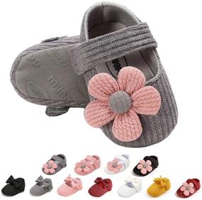 img 4 attached to 👶 Cozy Fleece Infant Baby Boys Girls Booties: Ohwawadi Soft Bottom Warm Cartoon Socks for Newborn Crib Shoes