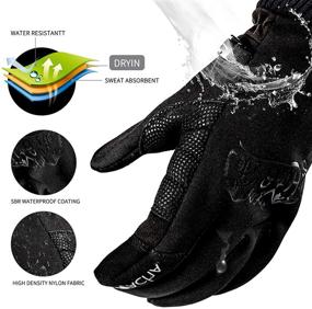 img 1 attached to 🧤 Ultimate Performance: Weather Skating Touchscreen Waterproof Outdoor Gloves