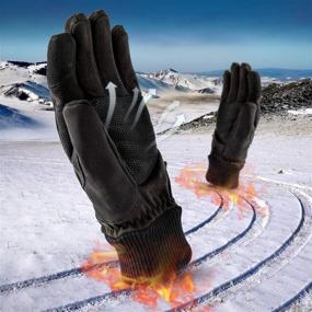 img 3 attached to 🧤 Ultimate Performance: Weather Skating Touchscreen Waterproof Outdoor Gloves