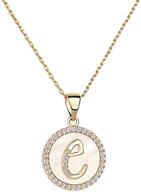 🌟 moiom dainty 14k gold plated letter pendant necklace – initial necklaces for women and girls – cute smile necklace – friendship, mom, bridesmaid, and birthday gift necklace logo