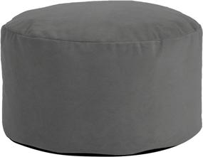 img 4 attached to Aesthetic and Versatile Howard Elliott Ottoman Foot Pouf Bella, Pewter: Elevate Your Décor