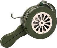 yaetek hand crank loud 115db metal alarm/siren: portable and manual operated (air raid) logo