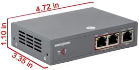 img 2 attached to 🔌 Gigabit PoE Extender with 1-to-2 Ports - Compatible with PoE Switches, PoE Injectors, and Supports 30W PoE+ IEEE 802.3af/at Repeater