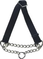 🐶 coastal pet dcp6910blk: 1-inch nylon check choke collar for large dogs, black - quality and versatility! logo