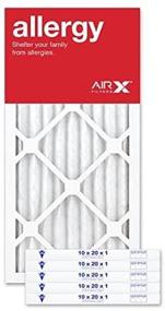 img 1 attached to 🌬️ Pleated Furnace Allergy Air Filters - 10x20x1 Size