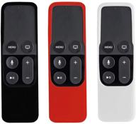 3pack remote case compatible with apple tv 4k 5th/4th gen remote television & video logo