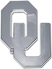 img 1 attached to University Oklahoma Chrome Metal Emblem