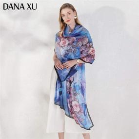 img 2 attached to DANA XU Большие шали пашмины: стильные аксессуары для модных женщин - шарфов и платков