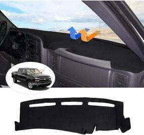 img 4 attached to Improved Cartist Dash Cover: Chevrolet Silverado 1500 2500 3500 2000-2006 Avalanche Chevy Tahoe Suburban GMC Sierra Yukon Dashboard Cover Mat with Non-Slip Pad Carpet, Sunshield Protector for Enhanced Protection and Optimal Grip