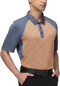 img 4 attached to 👕 Optimized for SEO: MOHEEN Patchwork Black Red Men's Clothing and Shirts with Enhanced Moisture Performance