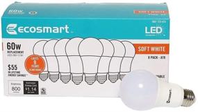 img 1 attached to 💡 Энергоэффективный экологичный равноценный светильник EcoSmart, белый, не диммируемый: Просветите с учетом устойчивого развития.
