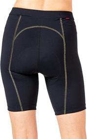 img 2 attached to Women's Padded Terry Bella Cycling Short - 8.5 Inch Inseam, Compression Short (Regular) with Silicone Leg Grippers