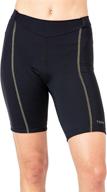 women's padded terry bella cycling short - 8.5 inch inseam, compression short (regular) with silicone leg grippers логотип