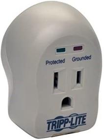 img 1 attached to 💥 Tripp Lite SPIKECUBE Series 1-Outlet Wall Tap Surge Protector for Personal Use