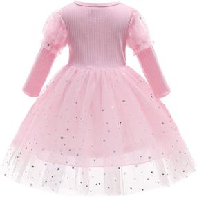 img 3 attached to 👗 Stylish Jetfree Sleeve Dresses - Perfect Length for Christmas - Girls' Clothing