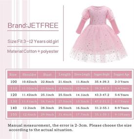 img 2 attached to 👗 Stylish Jetfree Sleeve Dresses - Perfect Length for Christmas - Girls' Clothing