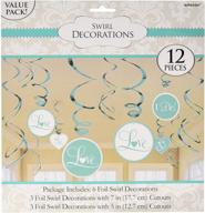 💙 stunning robin's egg blue foil swirl decorations for unforgettable weddings and engagements - value pack logo