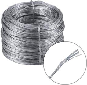 img 3 attached to 📸 Jovitec 100 Feet Stainless Steel Picture Hanging Wire - Heavy-Duty Mirror Hanging Rope, Supports up to 30 lbs