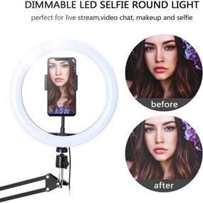 img 1 attached to Andoer Dimmable Lighting Streaming Vlogging