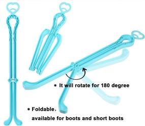 img 2 attached to Keep Boots in Perfect Shape with ONEDONE Folding Boot Shaper Stands - 5Pack