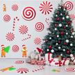 peppermint christmas stickers gingerbread decoration logo