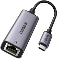 🔌 ugreen usb-c to ethernet adapter - rj45 to thunderbolt 3 converter, 1000mbps type-c gigabit network lan compatible with macbook pro air ipad pro surface book chromebook dell xps galaxy s20 s10, and more logo