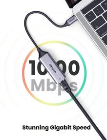 img 3 attached to 🔌 UGREEN USB-C to Ethernet Adapter - RJ45 to Thunderbolt 3 Converter, 1000Mbps Type-C Gigabit Network LAN Compatible with MacBook Pro Air iPad Pro Surface Book Chromebook Dell XPS Galaxy S20 S10, and More