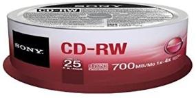 img 3 attached to 📀 Sony 25CRW80SPM CD-RW 4X 700MB Spindle Rewritable CD - Buy 25-Pack Now!