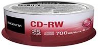 📀 sony 25crw80spm cd-rw 4x 700mb spindle rewritable cd - buy 25-pack now! logo