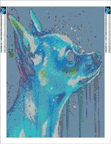 img 3 attached to Zimal Diamond Painting Chihuahua Embroidery