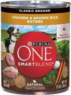 🐶 purina one smartblend wet dog food: optimal nutrition in a can logo