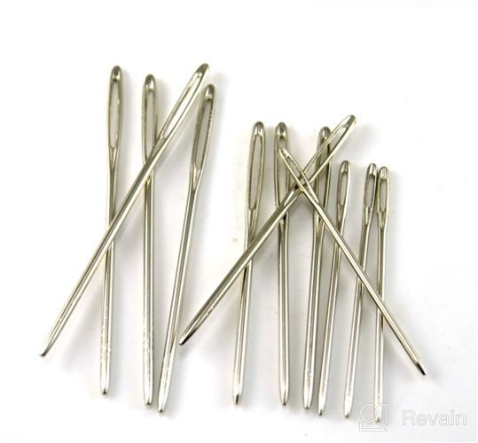 img 1 attached to Mr. Pen- Pack of 50 Large Eye Hand Sewing Needles, Assorted Sizes, Sewing and Embroidery Needles, Big Eye Needle Set for Sewing Projects review by Karla Richter