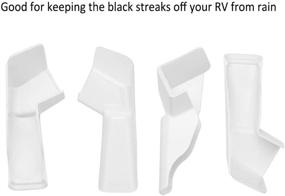 img 2 attached to 🏕️ RV Gutter Spouts (2 Left + 2 Right, White) - Rigid Extenders for Directing Rainwater Away from Your RV