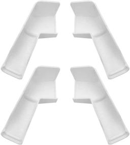 img 4 attached to 🏕️ RV Gutter Spouts (2 Left + 2 Right, White) - Rigid Extenders for Directing Rainwater Away from Your RV