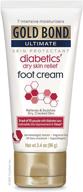 🩹 diabetics' dry skin relief: gold bond ultimate foot cream, soothes discomfort (3.4 oz.) logo