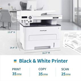 img 1 attached to 🖨️ Wireless Laser Printer Scanner Copier, Efficient Black and White Printing, Automatic Duplex Printing, High-Speed 35PPM, Pantum M29DW(V3T76A)