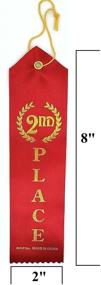 img 2 attached to 🎀 24-Pack Red 2nd Place Award Ribbon with Card & String