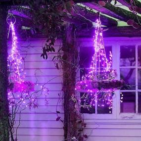 img 3 attached to 🎉 HomE Waterproof LED String Lights,33Ft/100 LEDs, Indoor & Outdoor Starry Lights w/ Power Supply for Christmas, Wedding & Party Decoration, Purple