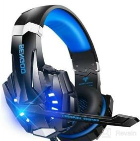 img 5 attached to 🎧 BENGOO G9000 Stereo Gaming Headset: Noise Cancelling over Ear Headphones for PS4 PC Xbox One PS5 Controller, LED Light, Bass Surround - Perfect for Laptop Mac Nintendo NES Games