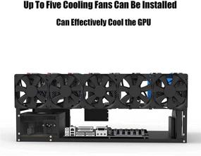 img 2 attached to 💻 MLLIQUEA Mining Rig Frame - Steel Open Bitcoin Mining Computer Case Rack for Crypto Coin Currency Mining - Supports 6/8 GPUs (ETH/ETC/ZEC) - Ether Accessories Tools - Frame Only, Fans & GPU Not Included